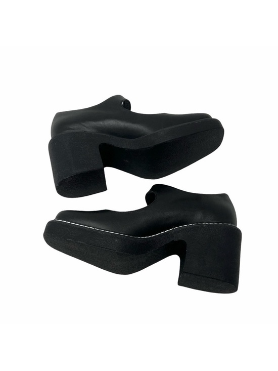 Intentionally Blank Categorial Mary Janes Size 6 Black Leather Square Toe NEW - Picture 7 of 13